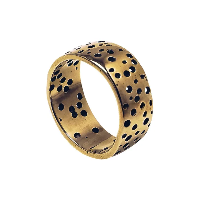 Rings Jess Zabala Jewelry SPACE ROCK RING BRASS