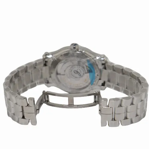BRAND NEW Chopard Ladies Happy Sport Stainless Steel Silver Guilloche Dial Watch Reference 2785593002 Happy Jewelers Bracelets