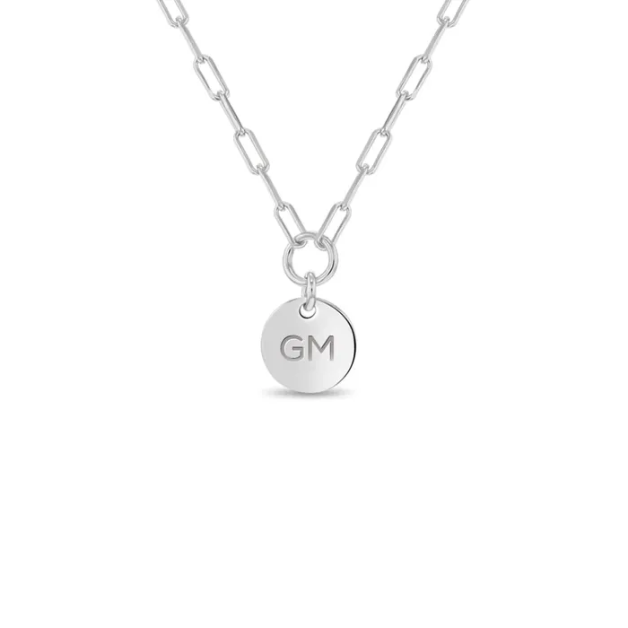 Engraved Charm 16 Womens Necklace Paper Clip Chain Sterling Silver Kids Final Sale Necklaces Engraved Charm 16 Womens Necklace Paper Clip Chain Sterling Silver Kids Final Sale Necklaces