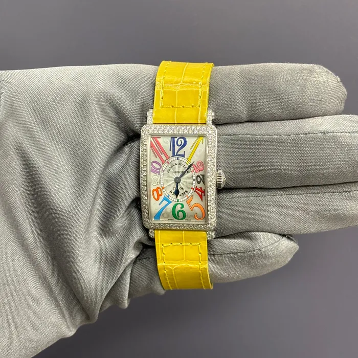 Franck Muller Long Island 26mm Silver Dial Watch Ref 902 QZ D COL DR Happy Jewelers Watches Franck Muller Long Island 26mm Silver Dial Watch Ref 902 QZ D COL DR Happy Jewelers Watches