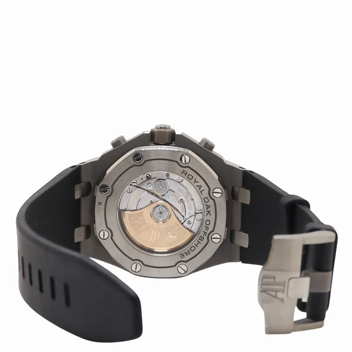 Happy Jewelers Watches Audemars Piguet Royal Oak Offshore 42mm Titanium Gray Chronogprah Dial Watch Reference 26470IOOOA006CA01