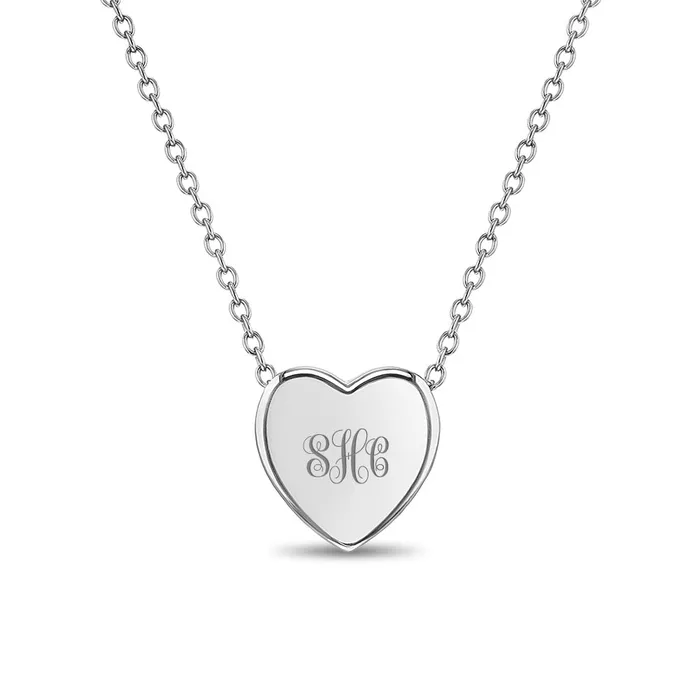 Kids Necklaces Pendants Necklaces Tiny Monogram Heart Toddler Kids Girls PendantNecklace Engravable Sterling Silver Kids Necklaces Pendants Necklaces Tiny Monogram Heart Toddler Kids Girls PendantNecklace Engravable Sterling Silver