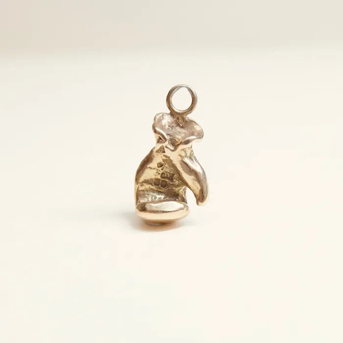 Vintage 9ct Gold Boxing Glove Charm aliceeden Charm Necklaces