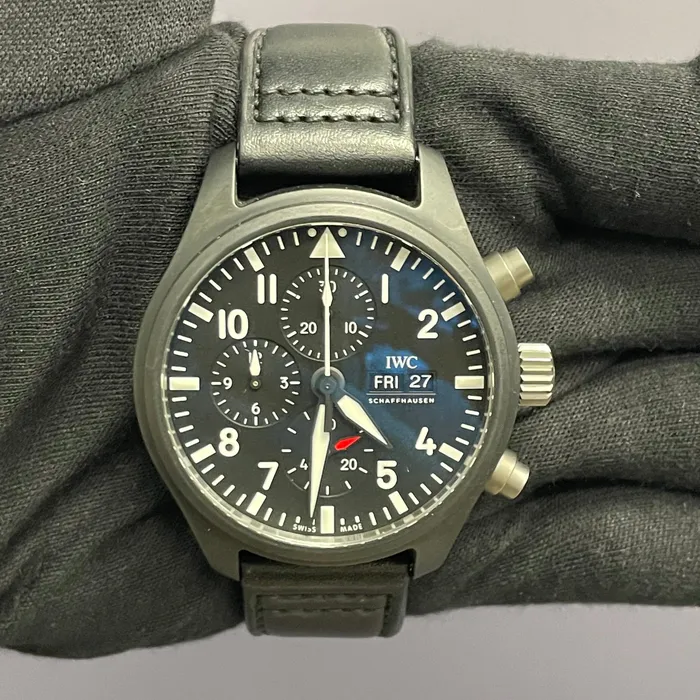 Watches Happy Jewelers IWC Pilots Watch 445mm Black Dial Watch Ref IW389101 Watches Happy Jewelers IWC Pilots Watch 445mm Black Dial Watch Ref IW389101