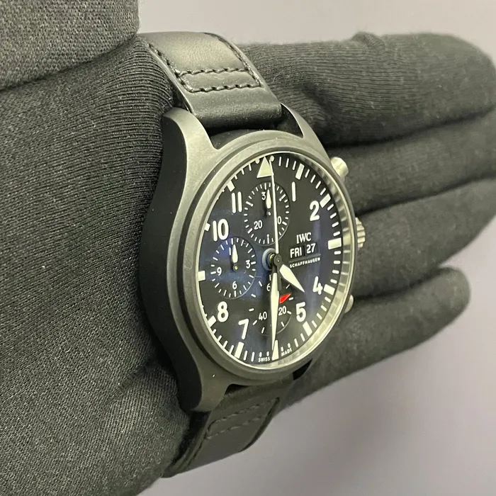 Watches Happy Jewelers IWC Pilots Watch 445mm Black Dial Watch Ref IW389101 Watches Happy Jewelers IWC Pilots Watch 445mm Black Dial Watch Ref IW389101