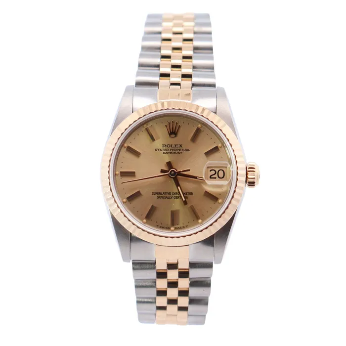 Watches Rolex Datejust 31mm Champagne Dial Watch Ref 68273 Happy Jewelers