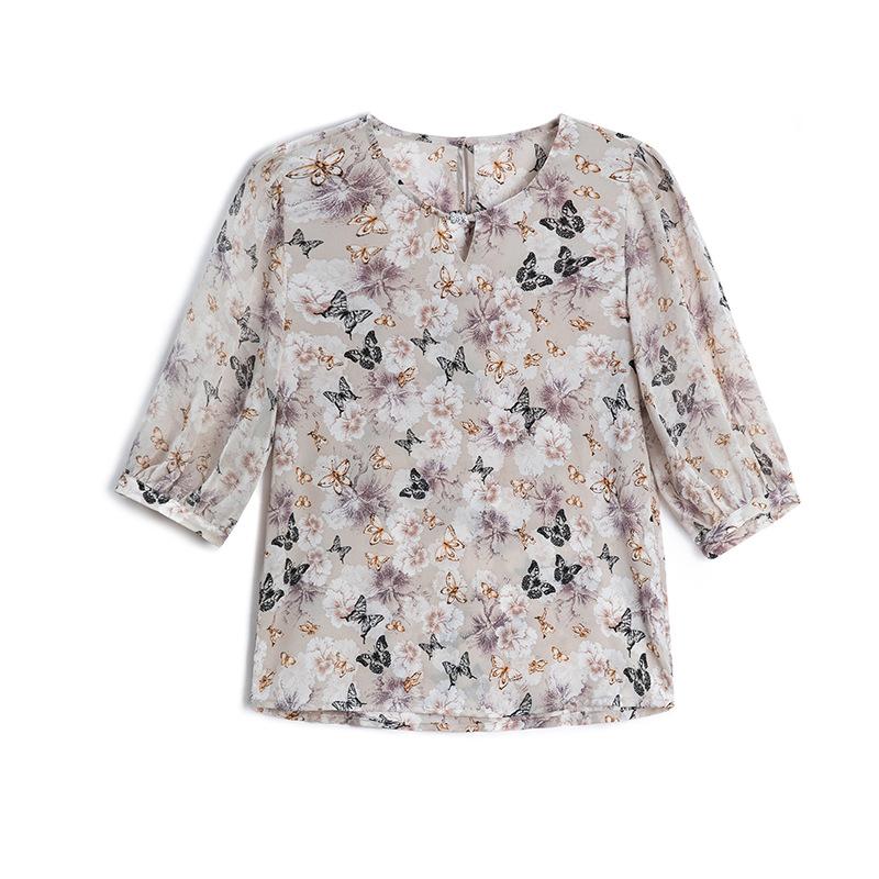 Bluser & Skjorter |  Dame Camia Brocade Print Bluse Bluser & Skjorter Bluser & Skjorter